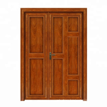 Foshan Wanjia Modern teak wood color design double door